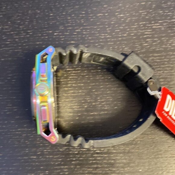 Diesel Men's Timeframe Chronograph Black Silicone MultiColor Watch - Picture 2 of 5